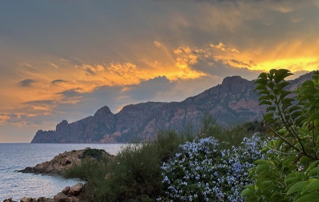 Sunset in Girolata, Osani, France