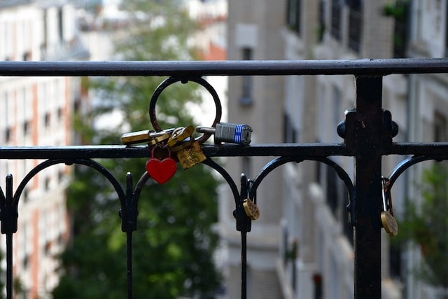 Locks in Montmartre, France