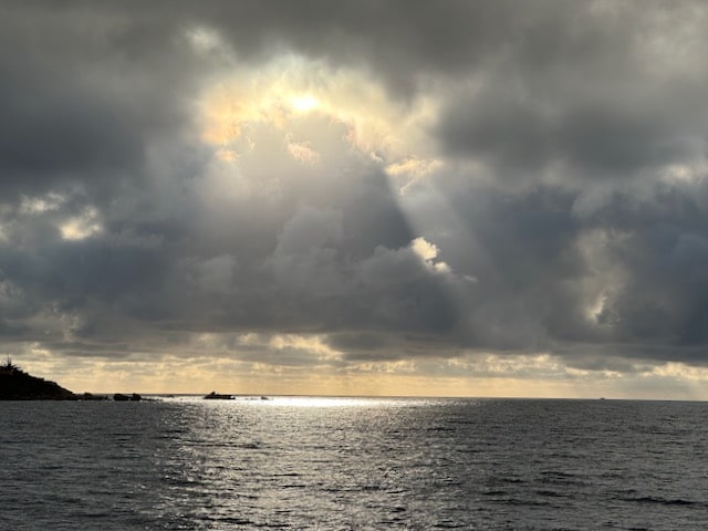 Sunrays at Sea, Corsica, France